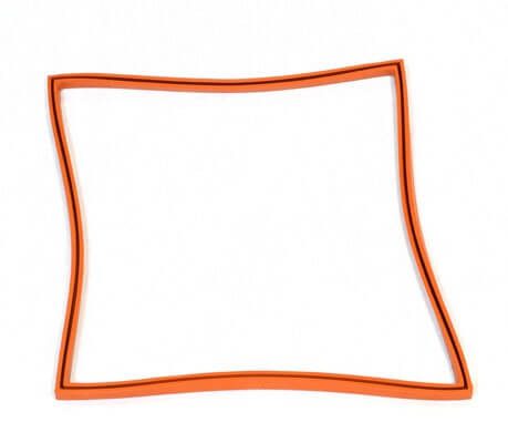 High Temp Silicone Door Gasket, CVO-2, TVO-2, 12 x 12